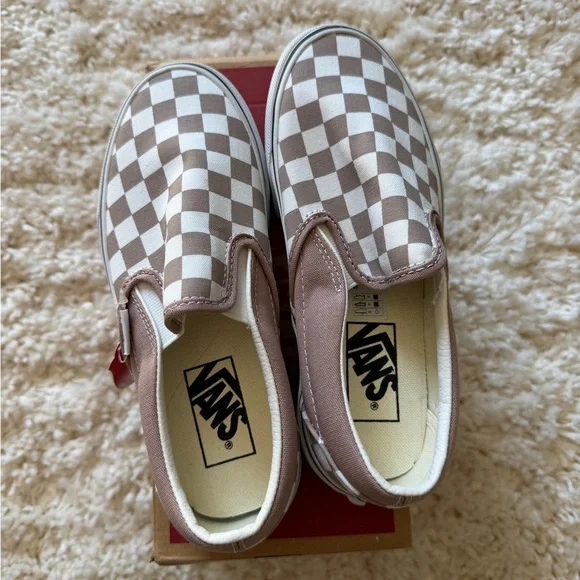 Vans women size 5 Slip-On Checkerboard Sneakers - Etherea - Picture 2 of 5